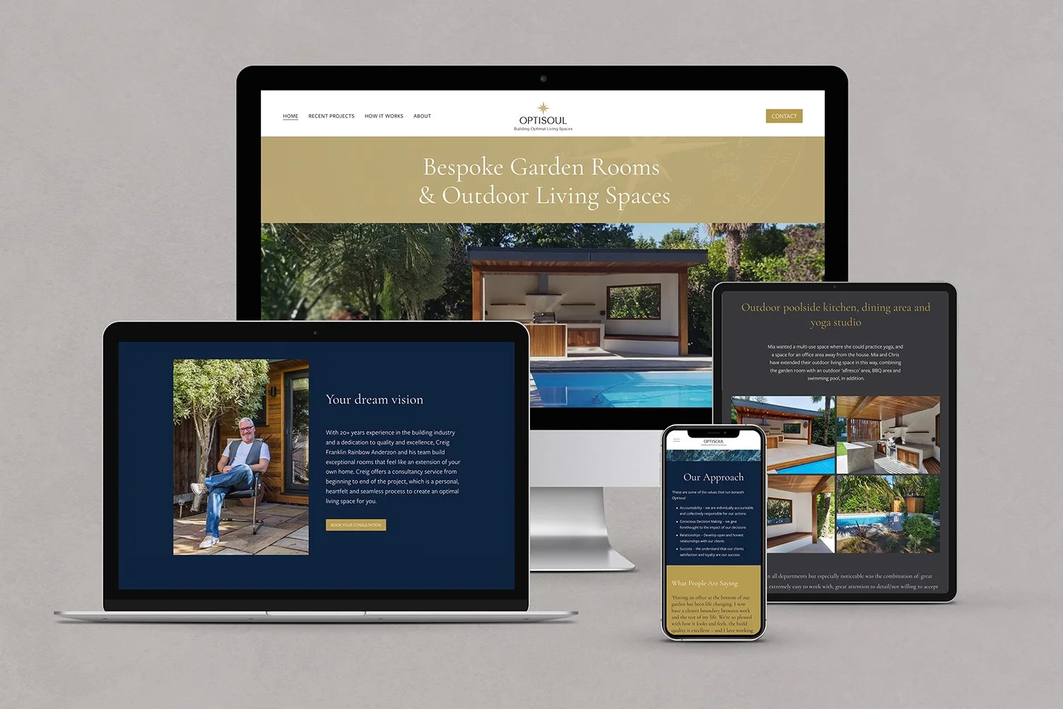Optisoul. Exquisite Garden Rooms & Outdoor Living Spaces