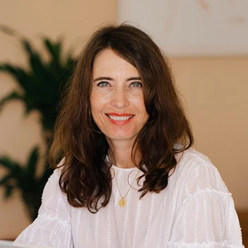 Portrait of client; Corinne Konrad Calder
