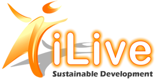 iLive logo with an orange and yellow abstract figure and the word 'iLive' in orange text.