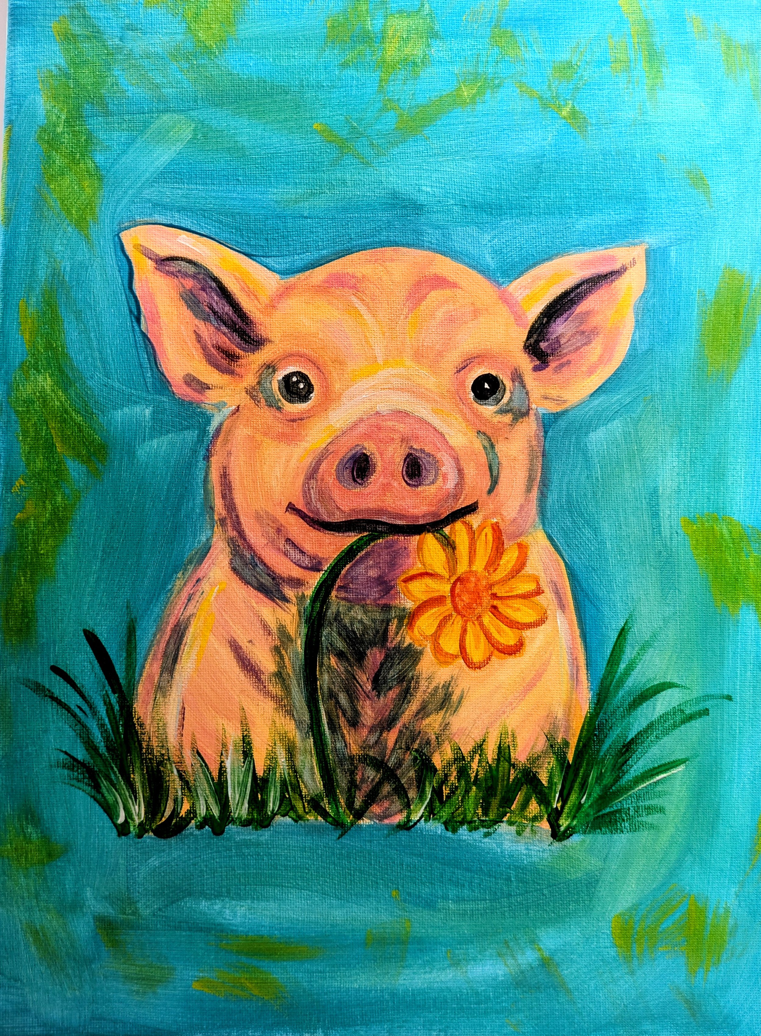 Pig & Flower
