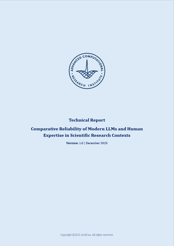 Technical Report - Comparative Reliability of Modern LLMs and Human Expertise in Scientific Research Contexts