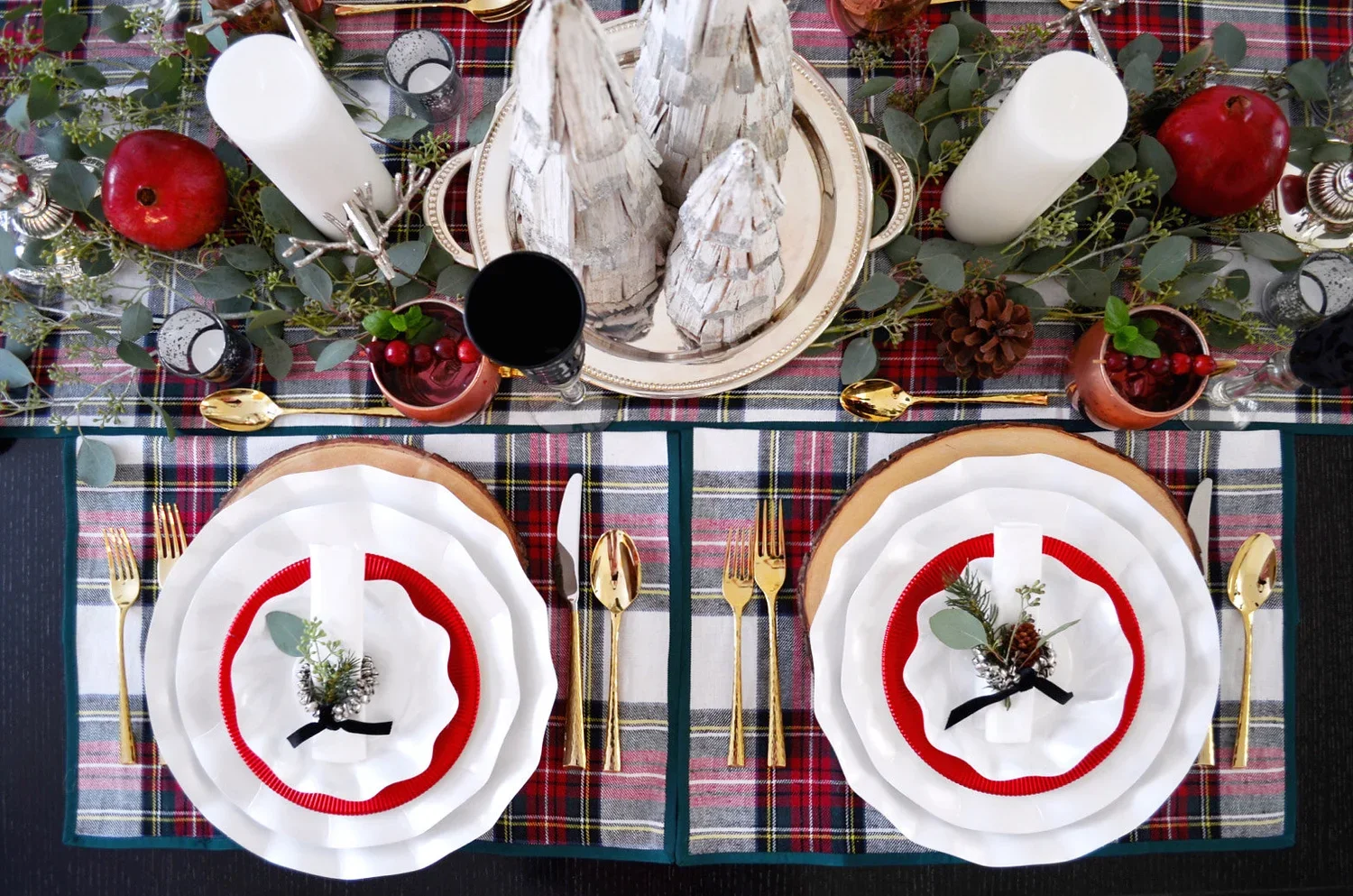 Mad For Plaid Holiday Table