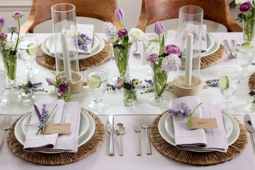 Soft Garden Entertaining with Solino Home Lilac Sage