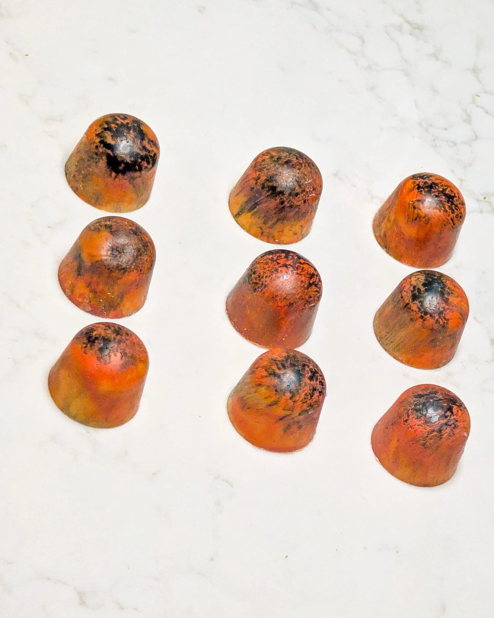 Domed Tangy Tiger Chocolate