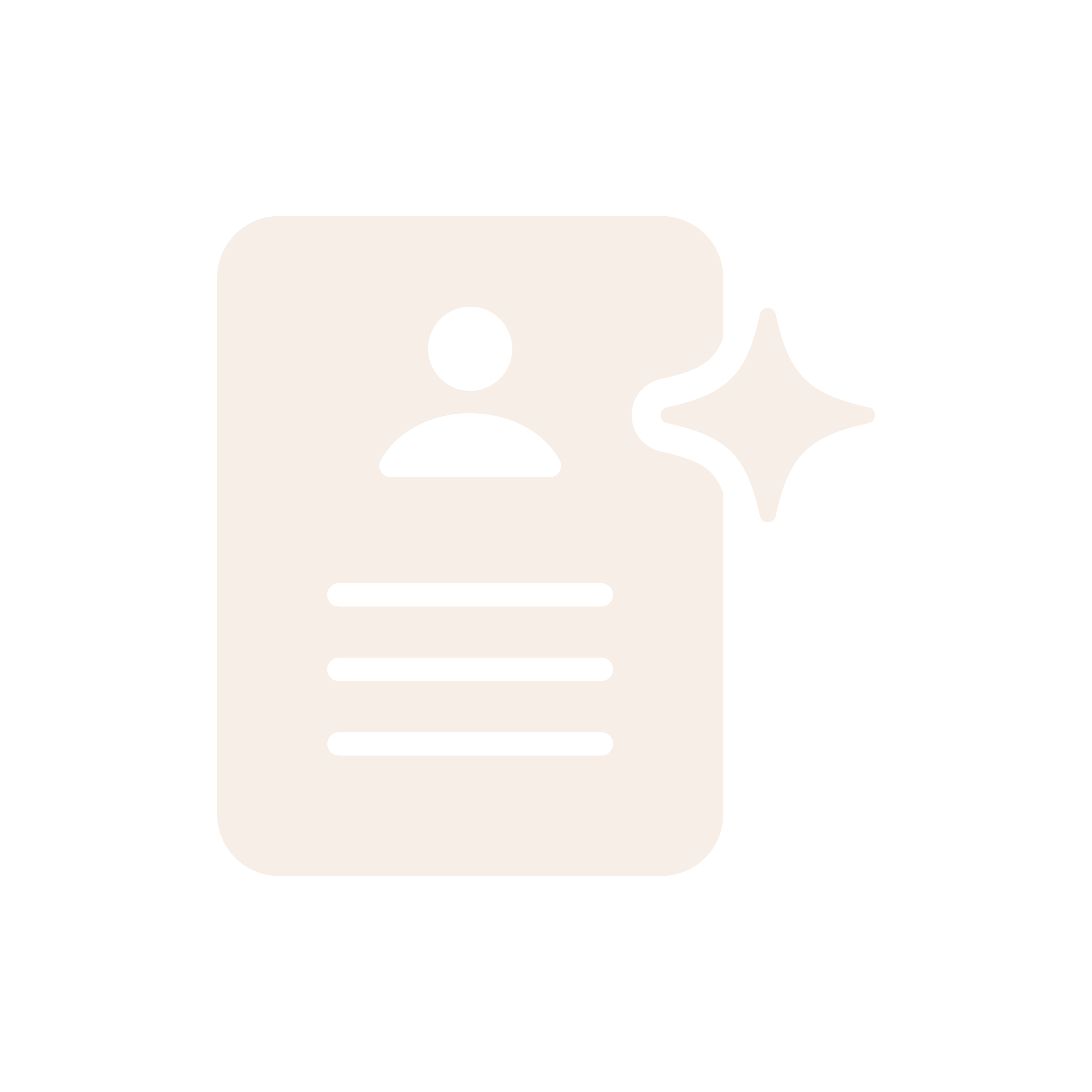 Icône d'une carte de profil avec une étoile pour la mise en avant ou la recommandation.