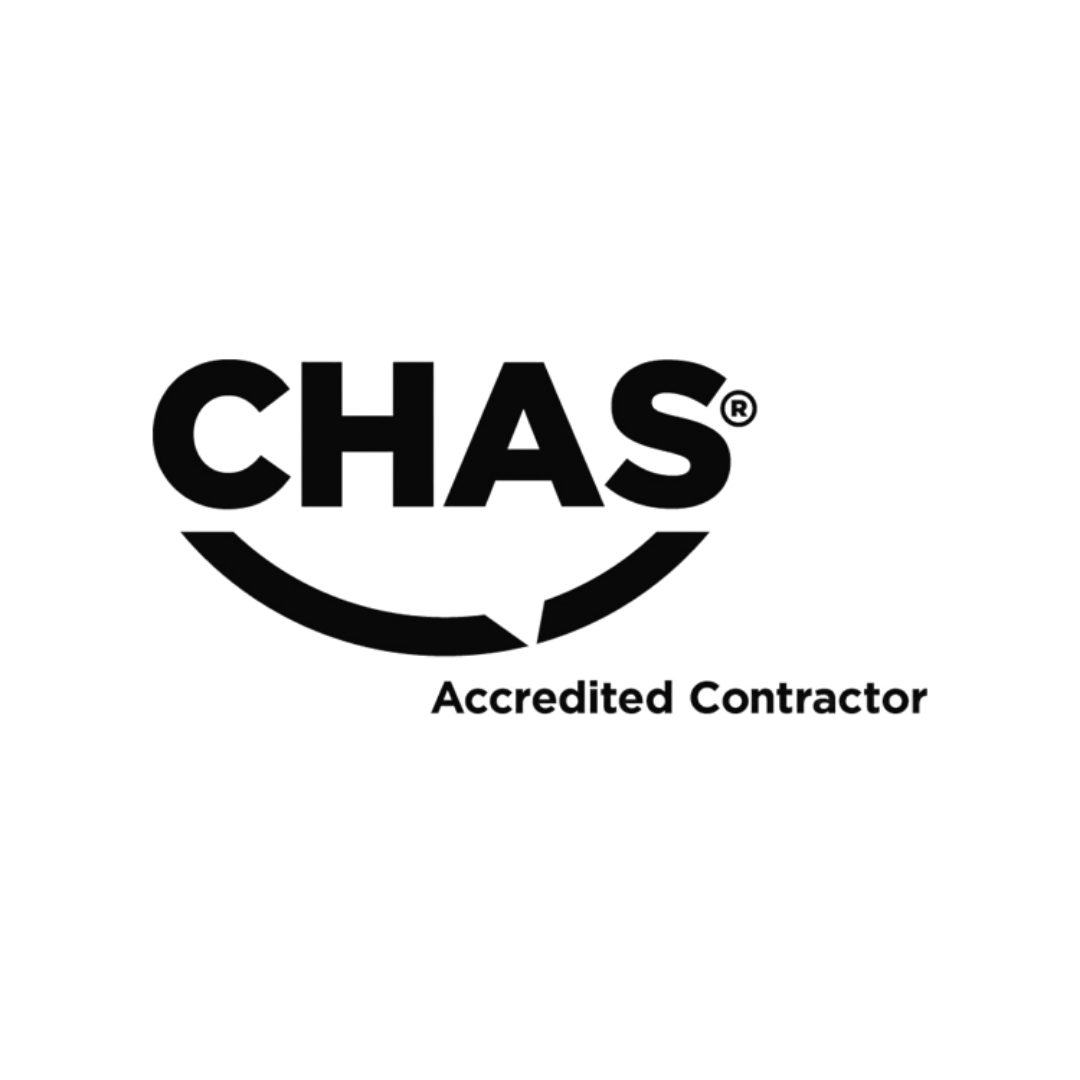 CHAS logo with the text 'Accredited Contractor' underneath.