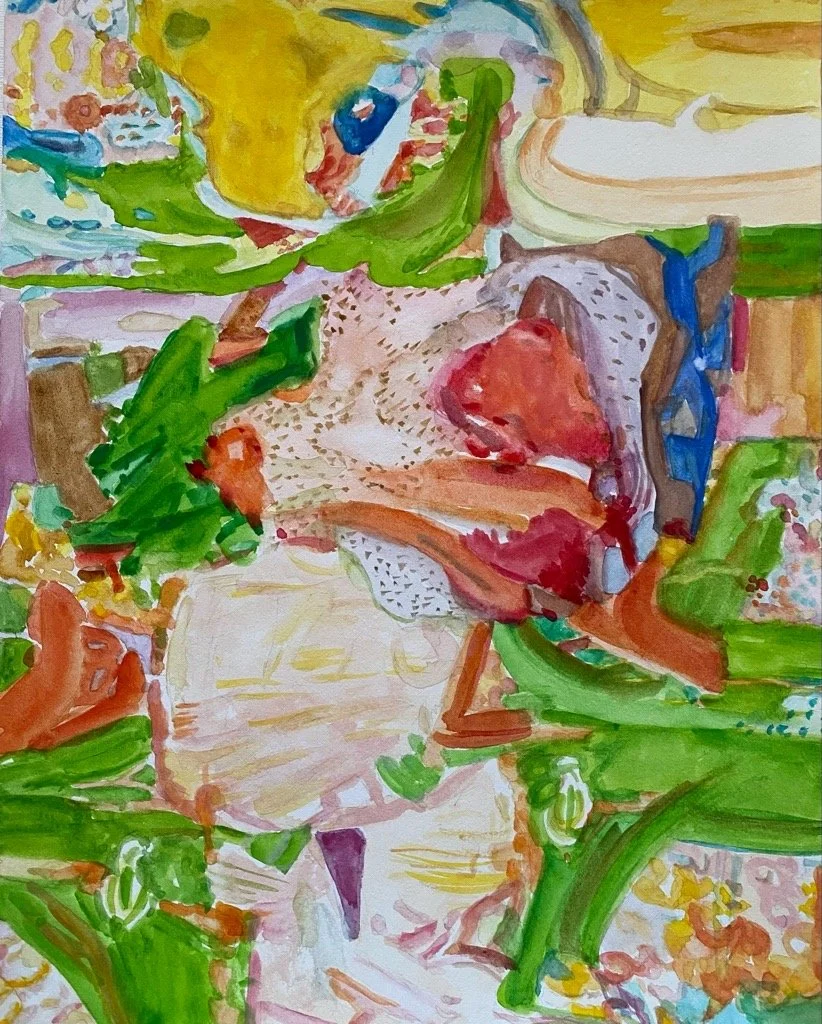 Cristiane Monteiro /Pregnant woman - 25x20 cm - Watercolor