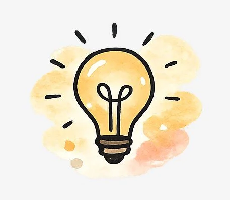 Illustration einer Glühbirne als Symbol für Klarheit und Erkenntnis
