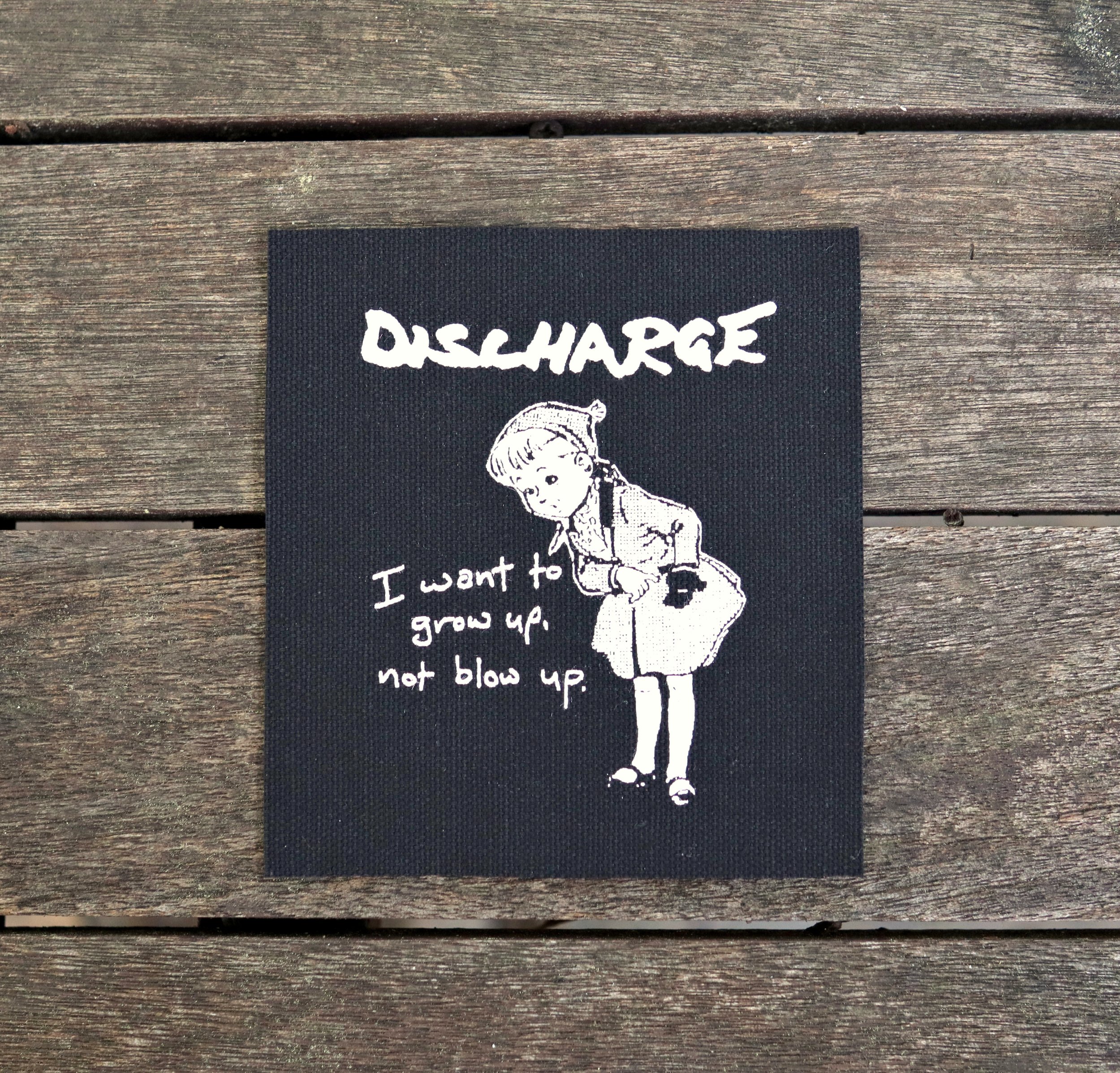 Discharge canvas patch