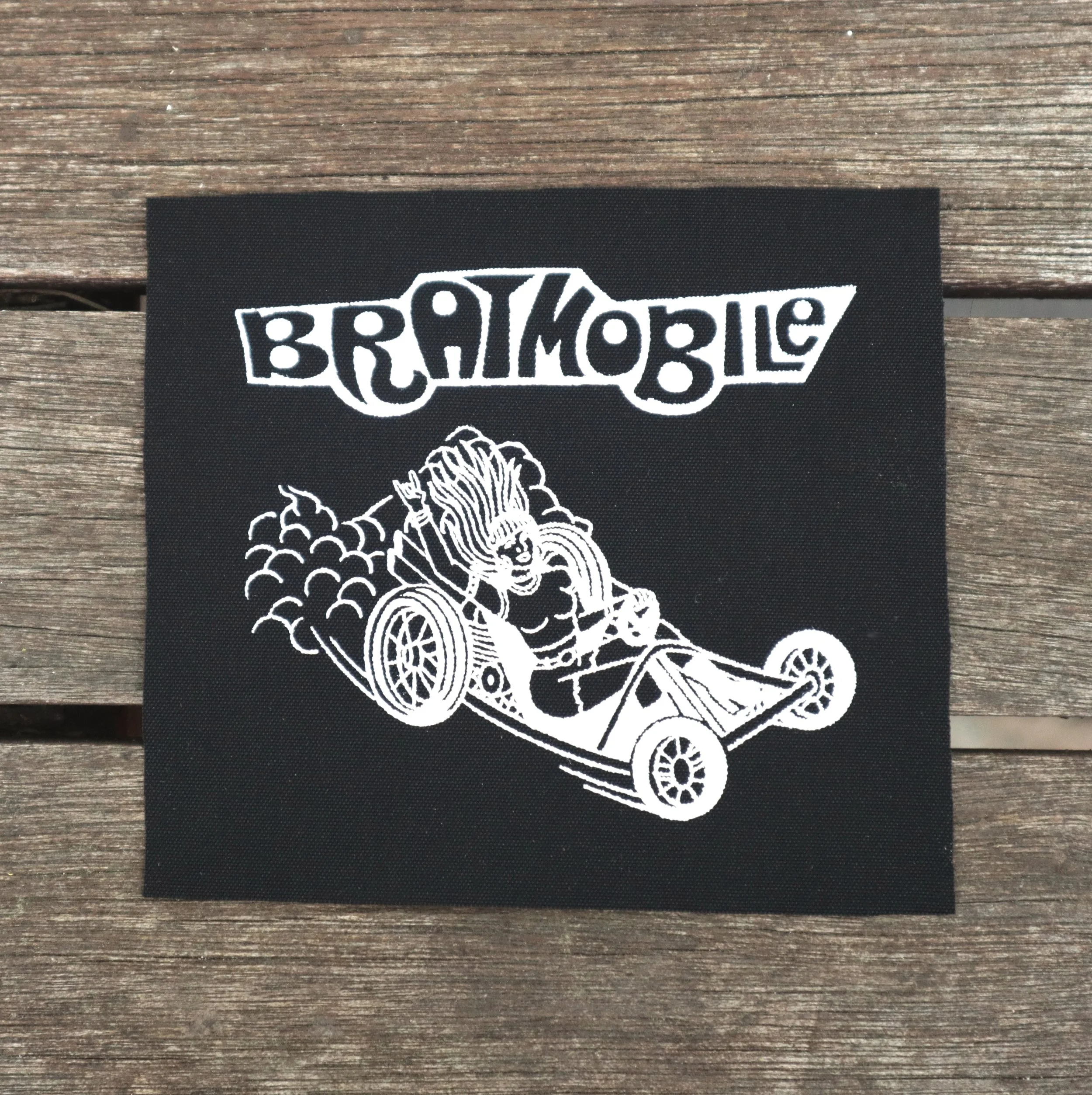 Bratmobile canvas patch