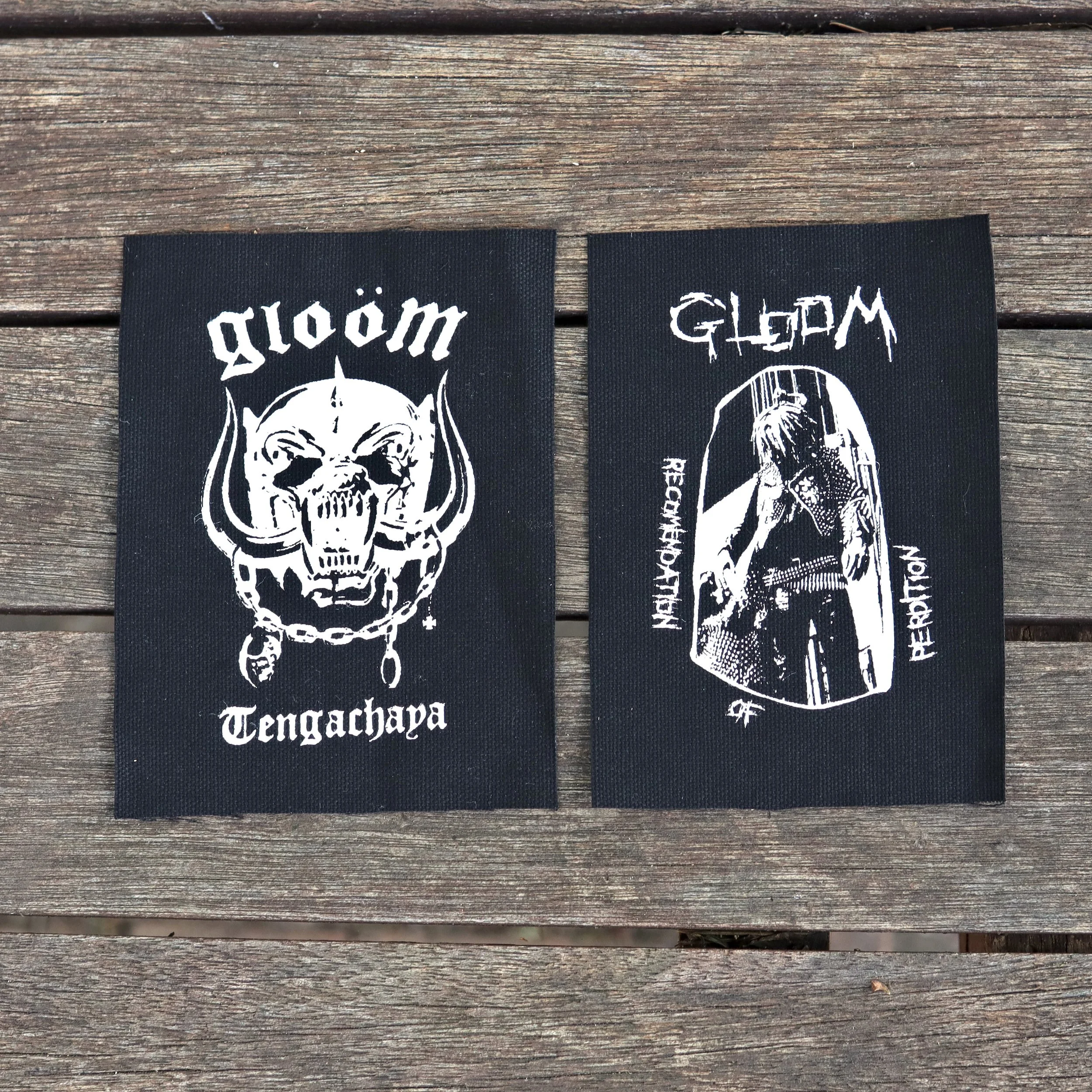 Gloom canvas patches