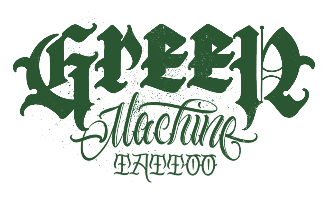 Grüner graffiti-Style Text mit dem Wort 'REBEL' oberhalb und weiteren Worten darunter in einer wild wirkenden Schriftart, auf schwarzem Hintergrund.