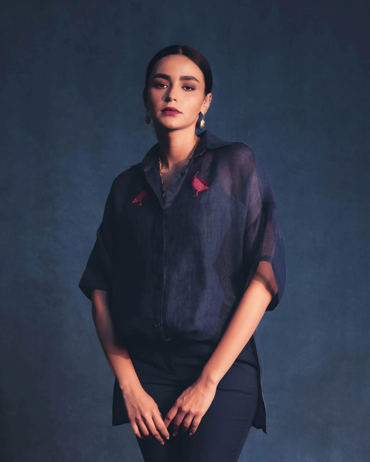 Hand Embroidered Boxy Shirt