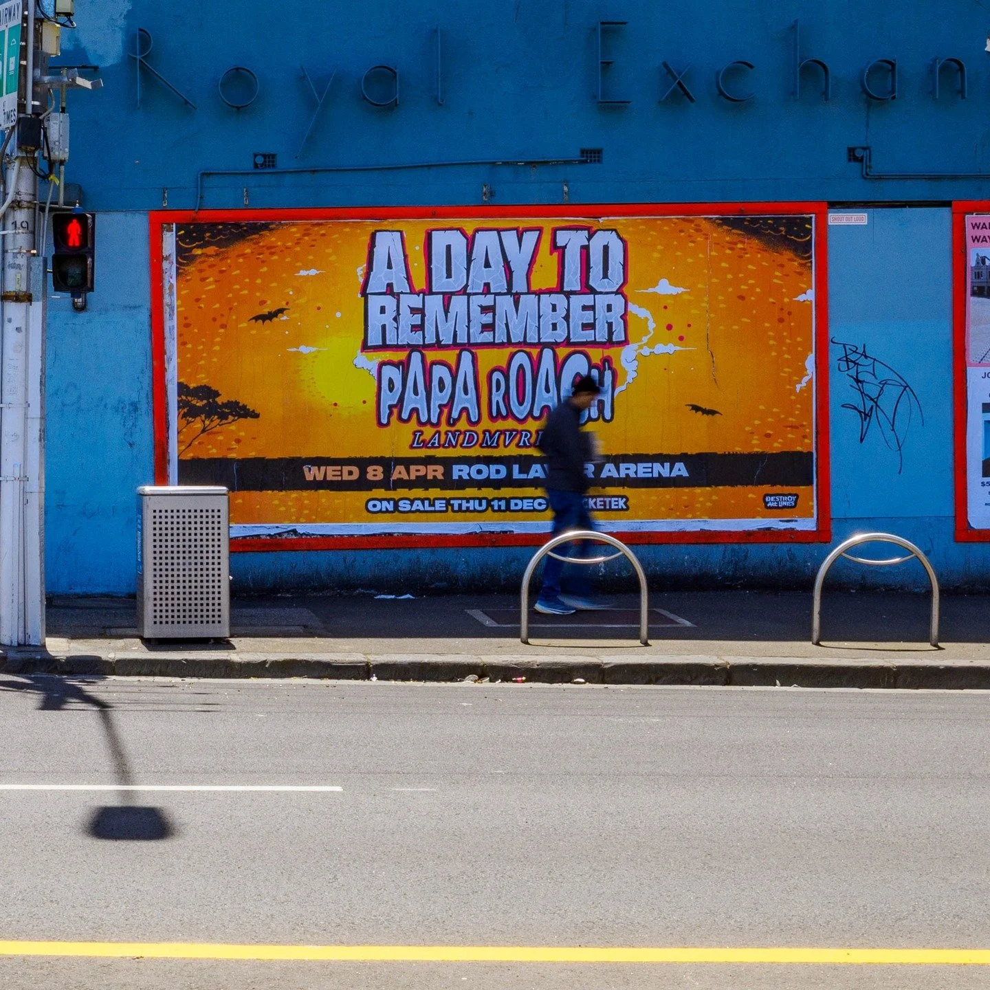 The great reveal after last week's teaser campaign that created a buzz all over social media... @destroyalllines are bringing a double headed monster @adtr and @paparoach tour to Australia next April!

#adaytoremember #paparoach #streetposters #shout