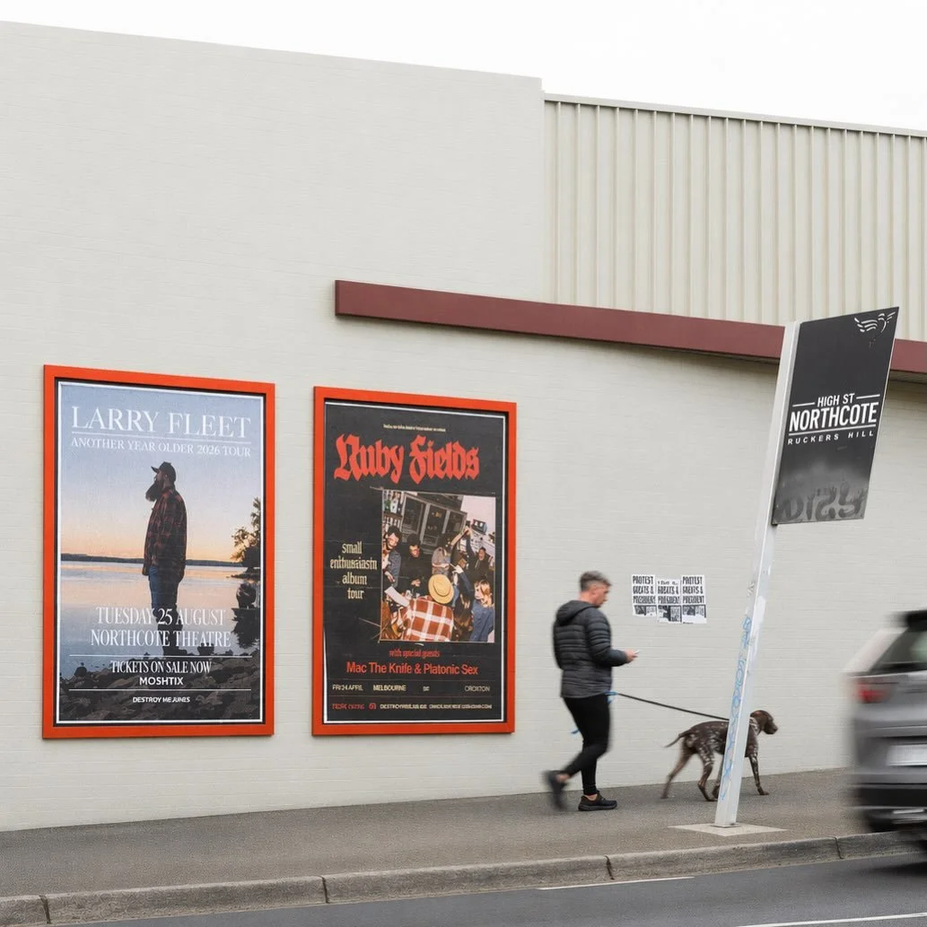 Big shows,  big presence.

For Ruby Fields and Larry Fleet, megaposters do the heavy lifting&mdash;a carefully selected high traffic site, thousands of impressions, zero chance of being missed #larryfleet #rubyfields #streetposter #oohadvertising #sh