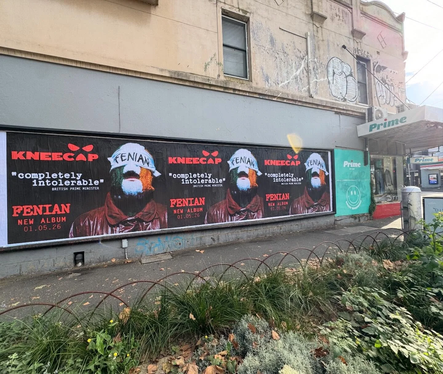 Raw, loud and zero compromise &mdash; the new album Fenian from Kneecap lands today.
Sharp bars, chaos energy, and a middle finger to the usual.
 #kneecap #fenian #streetposter #oohadvertising #shoutoutloud