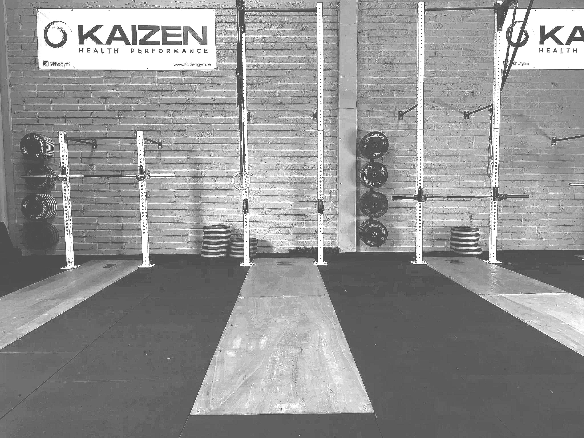 Zoned rack with pull-up bars and plate storage