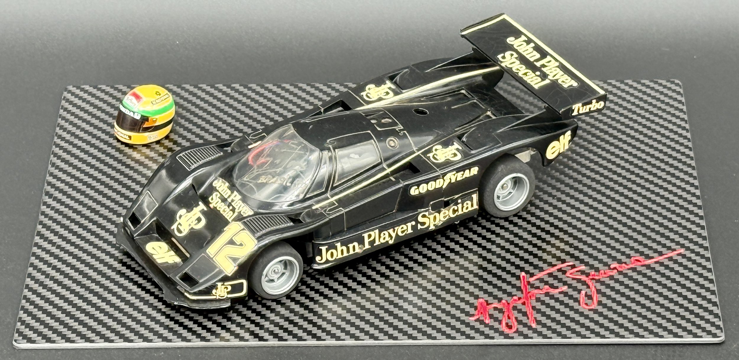1987 SENNA TAMIYA TAMTECH PORSCHE
owned & signed by Ayrton Senna