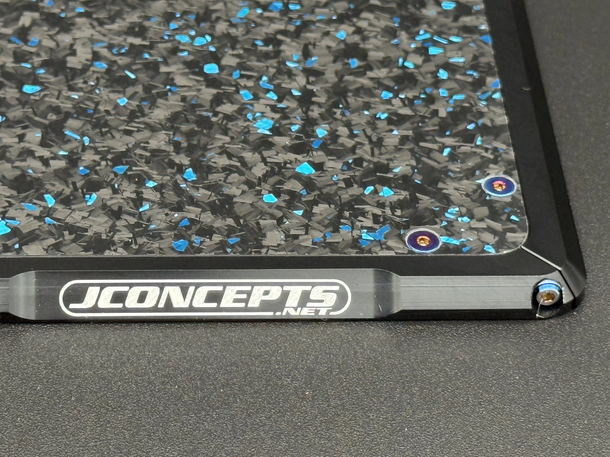JCONCEPTS BLUE FORGED CARBON BOARD BLACK SURROUND