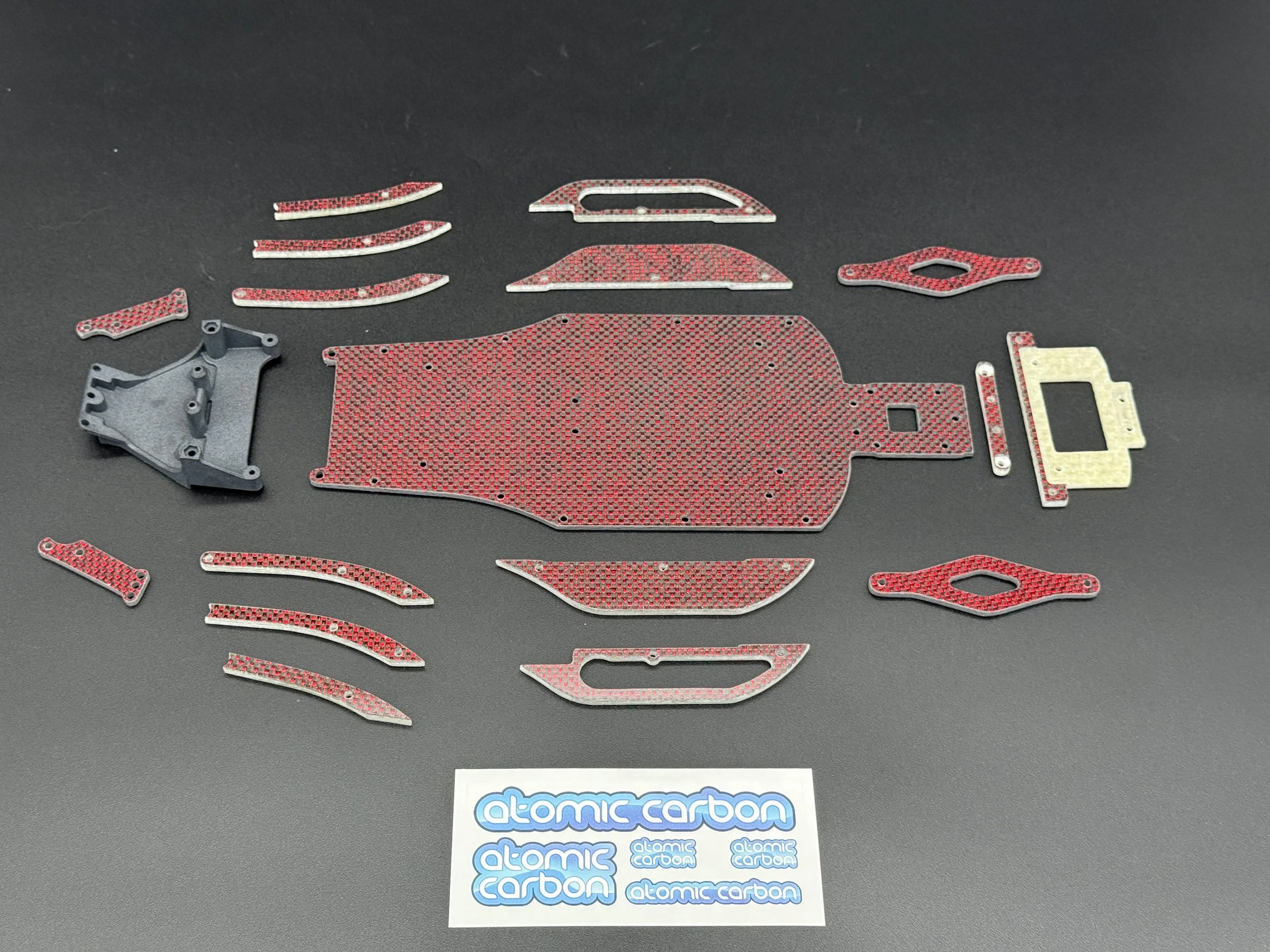 ATOMIC CARBON RED SPECIAL EDITION MID-MOTOR CONVERSION FOR LOSI XXX-CR