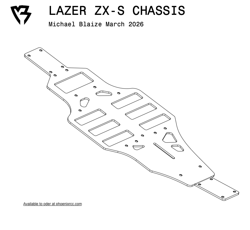 KYOSHO LAZER ZX-S CARBON CHASSIS REPRODUCTION