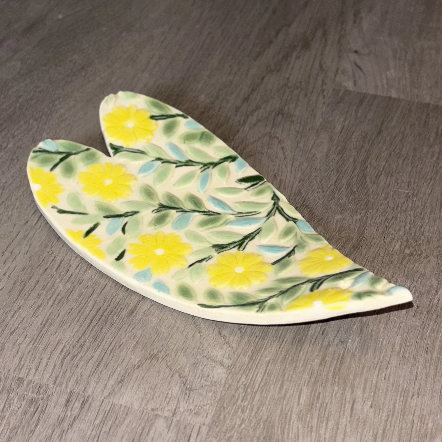 Yellow Flowers Stick Incense Holder