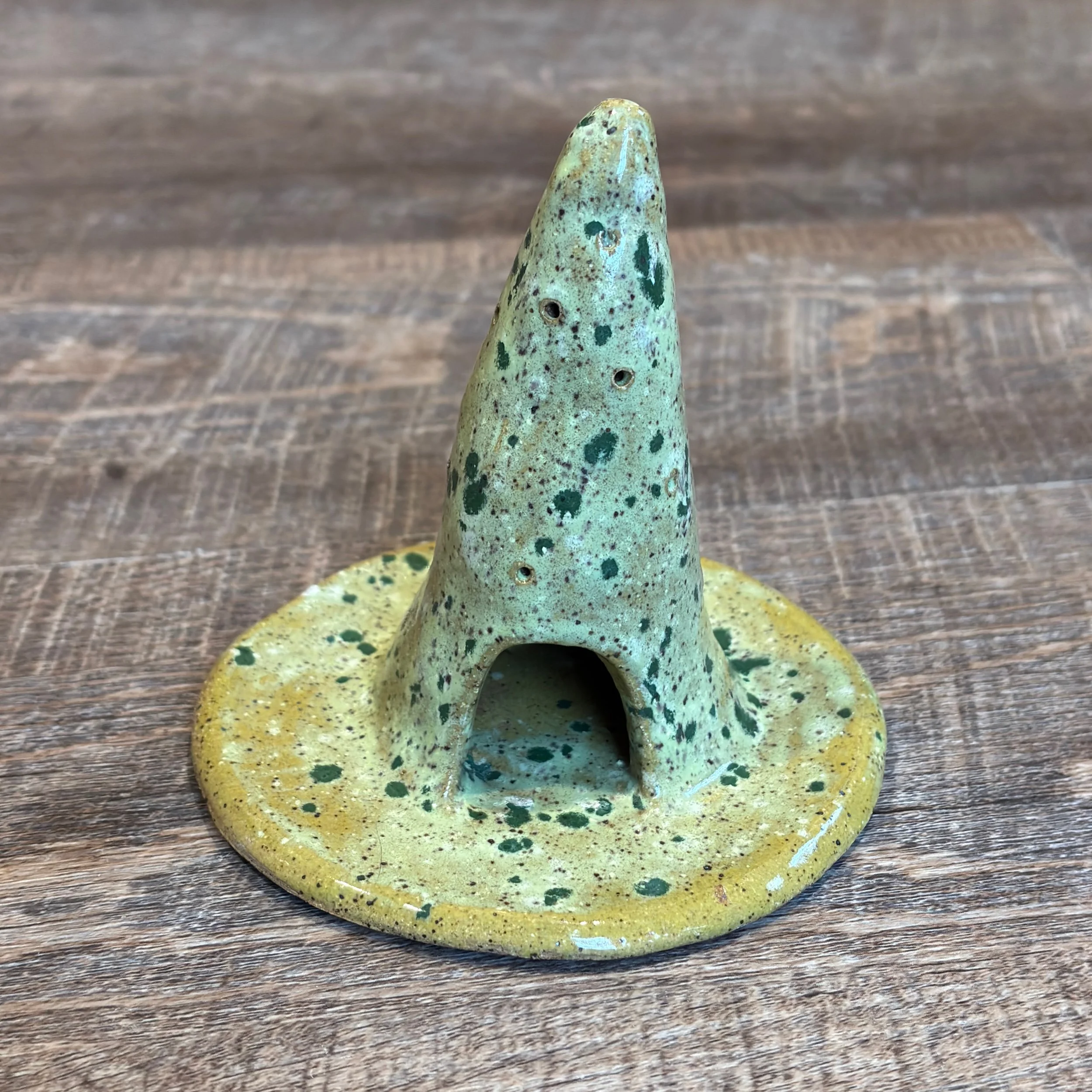 Green Cone Incense Holder