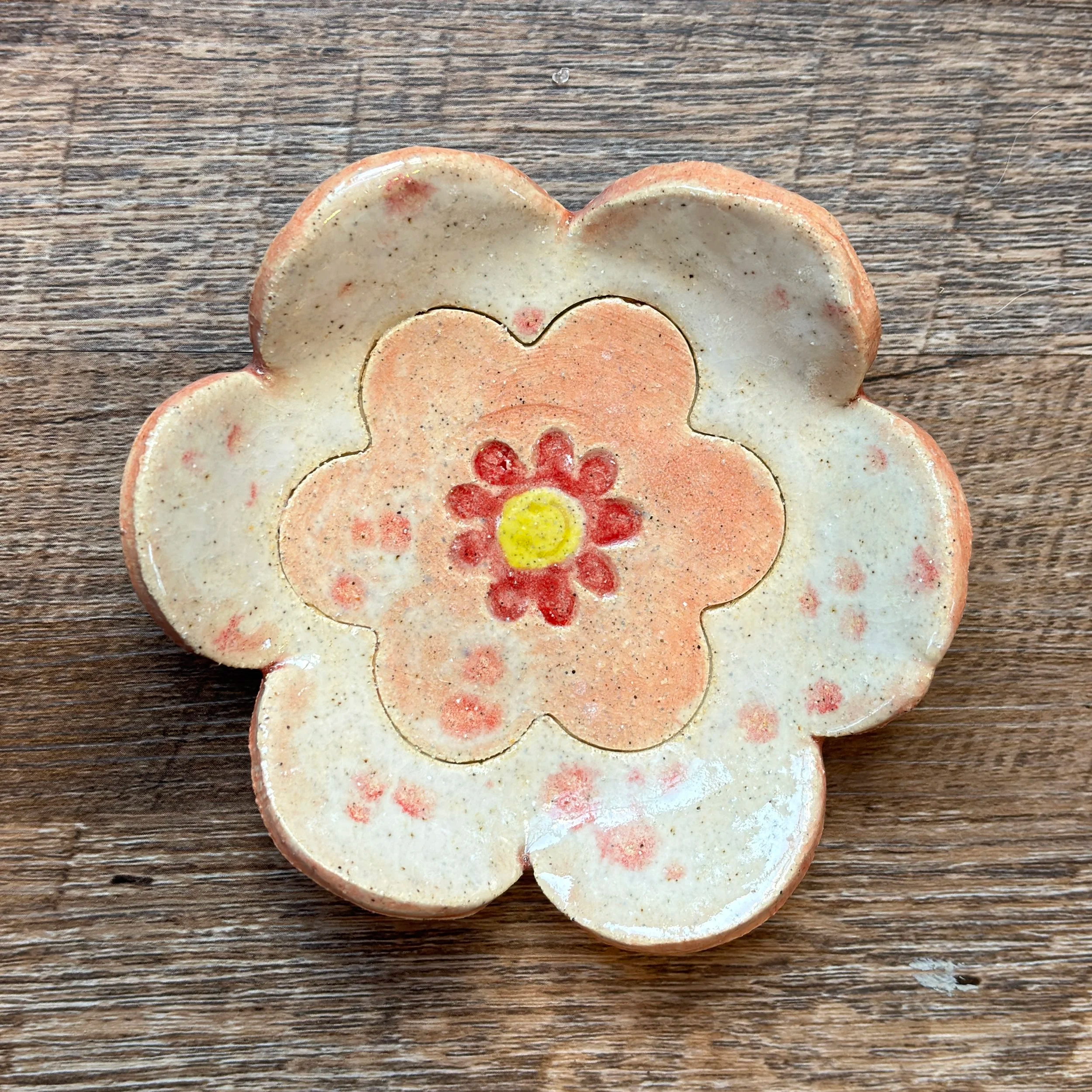 Red Blossom Trinket Tray