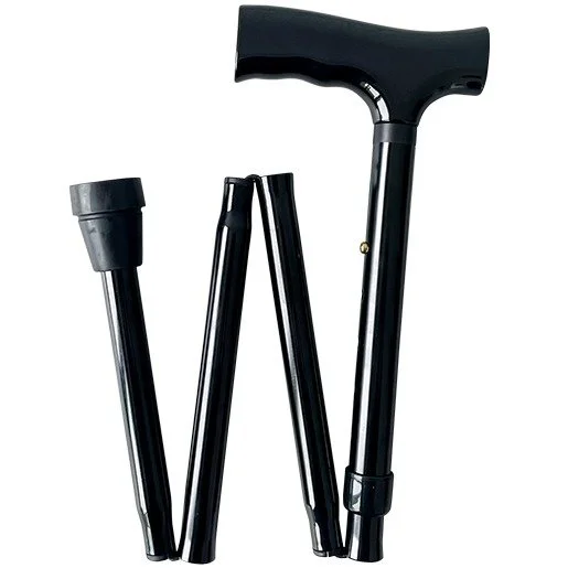 Folding Walking Cane Black