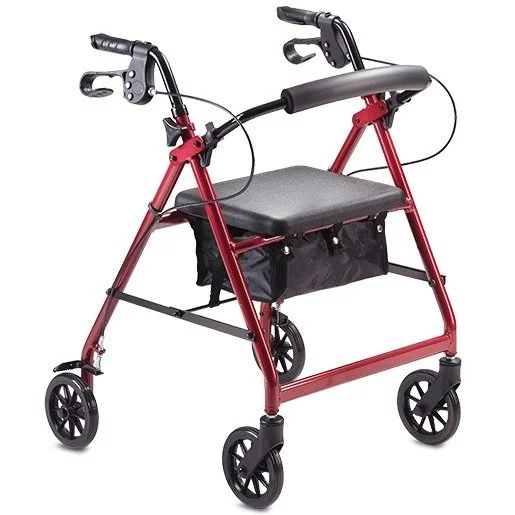 Economy Rollator Burgundy