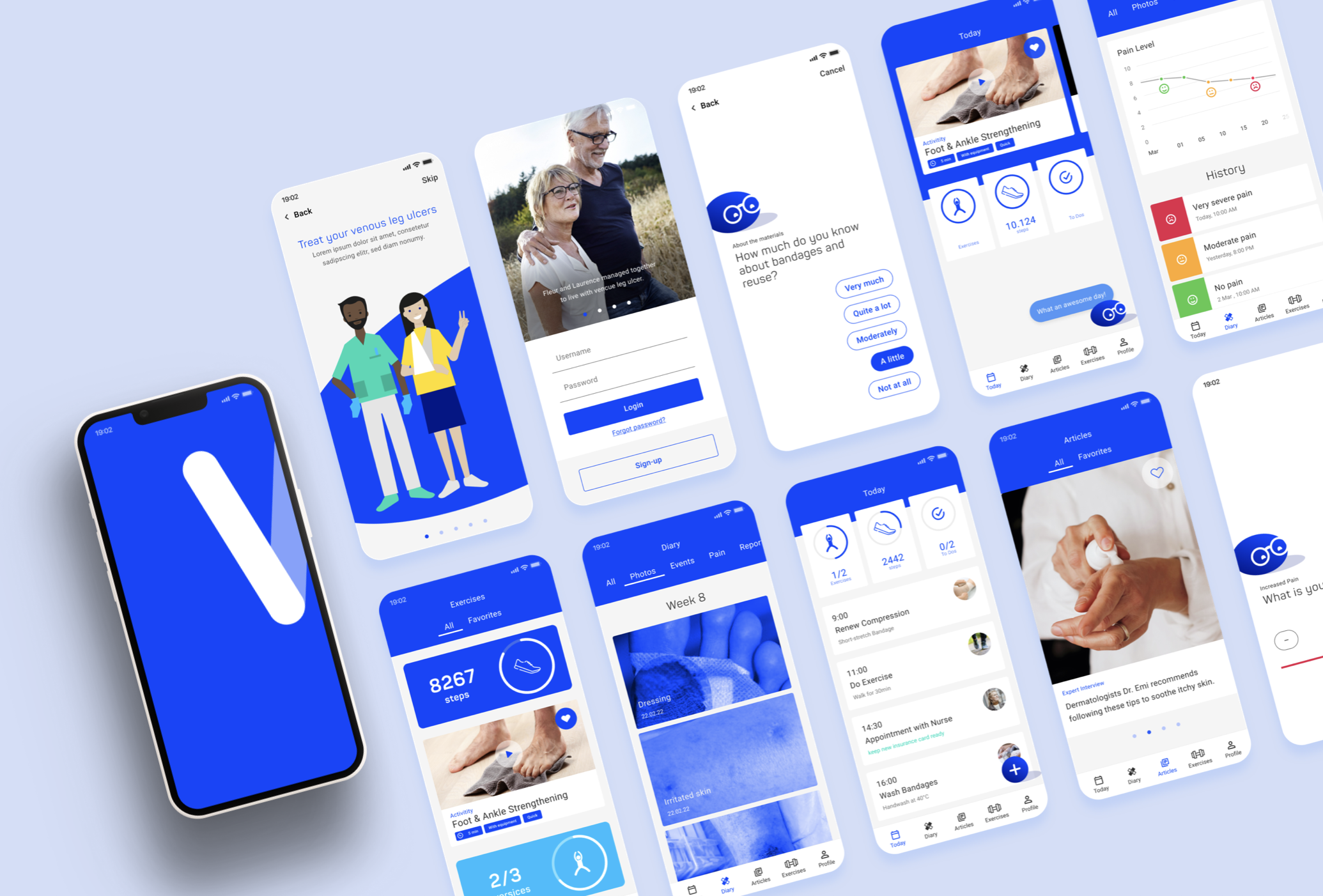 Digital companion app for wound care patients