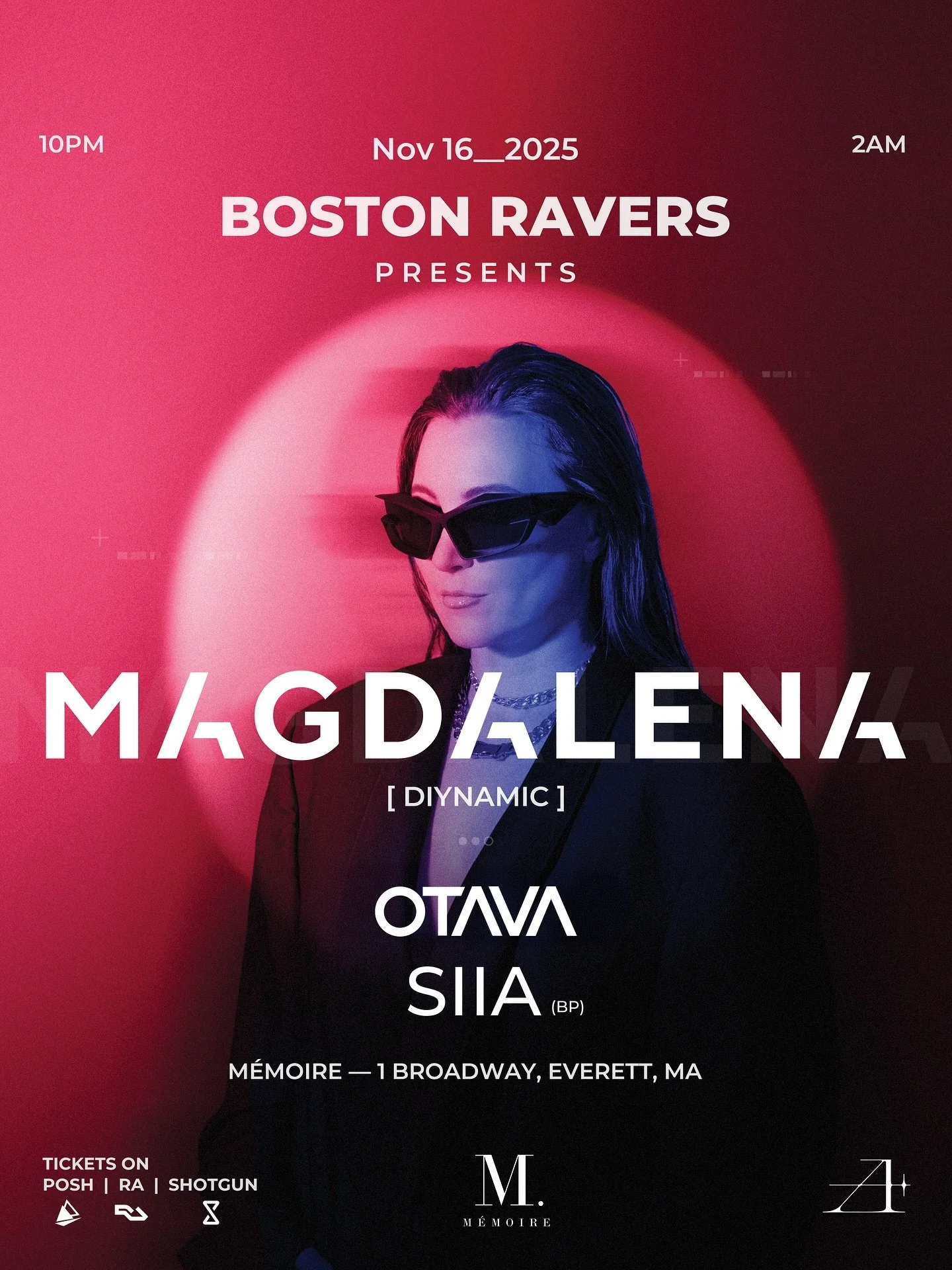 Opening for @magdalena_ofc this Sunday at @memoireboston at @encorebostonharbor ‼️ unforgettable night ahead! Thank you @bostonravers Link to tickets in my story