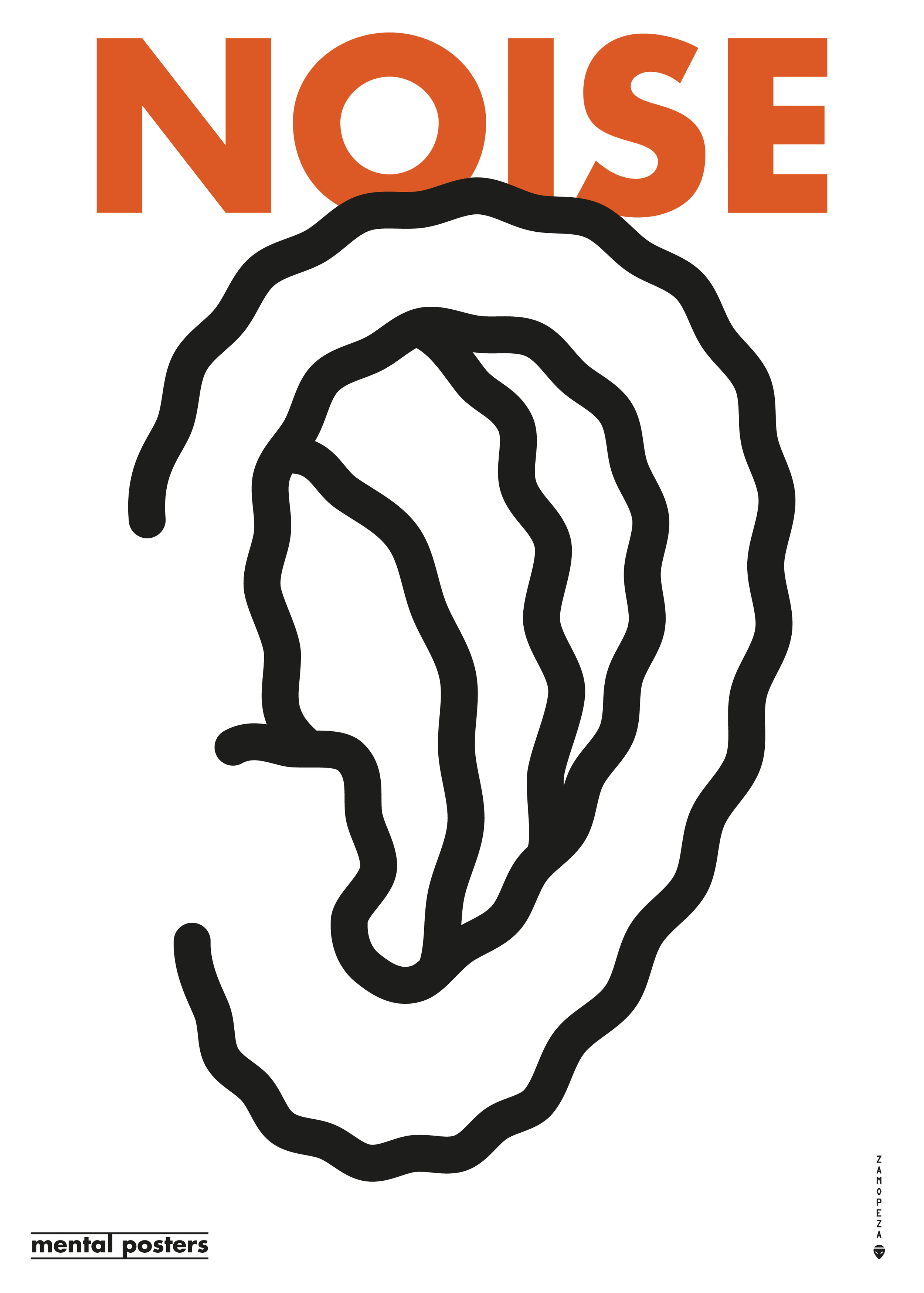 Illustration of a human ear outline with the word 'NOISE' in large red uppercase letters above it, on a white background.