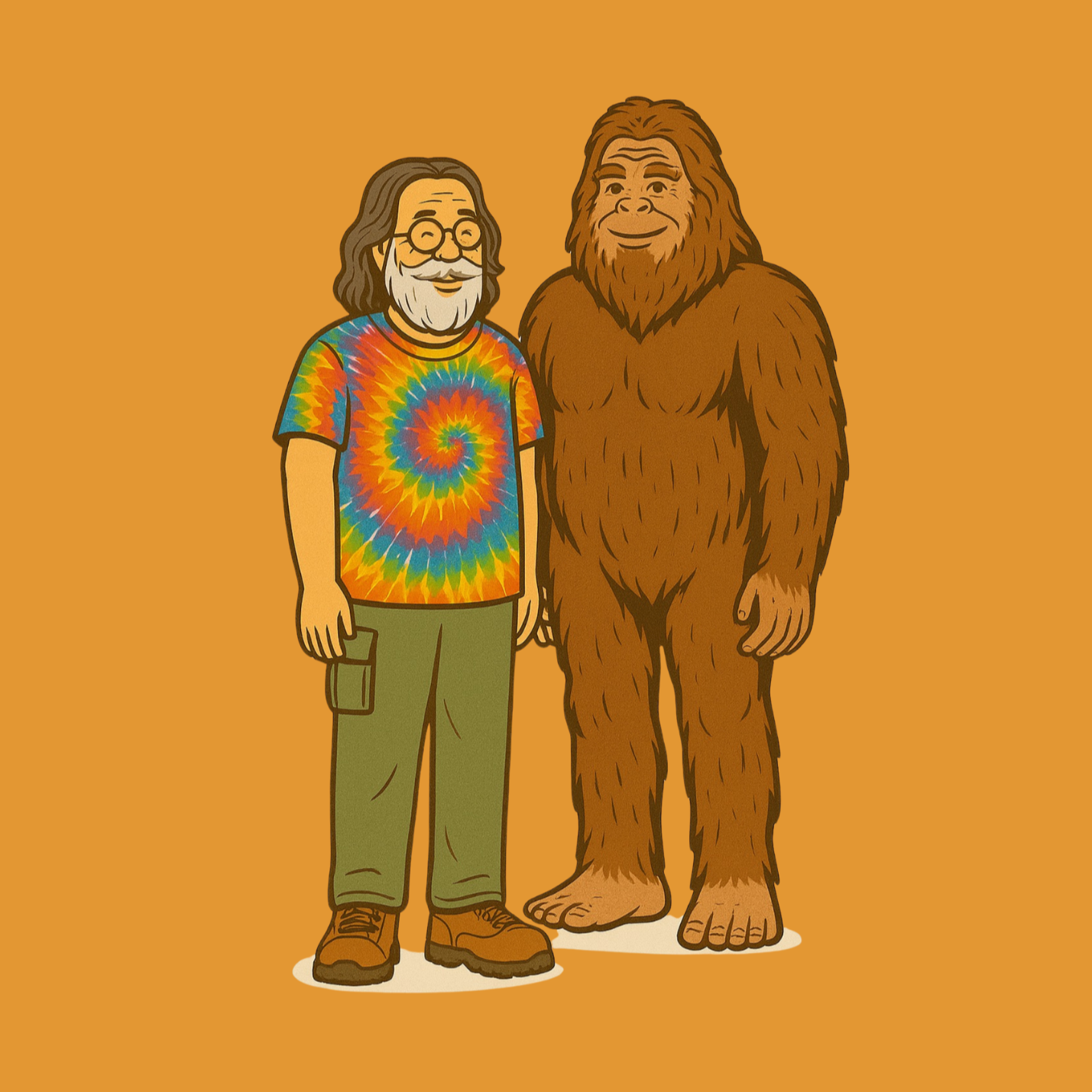 Poppy and Taco the Bigfoot