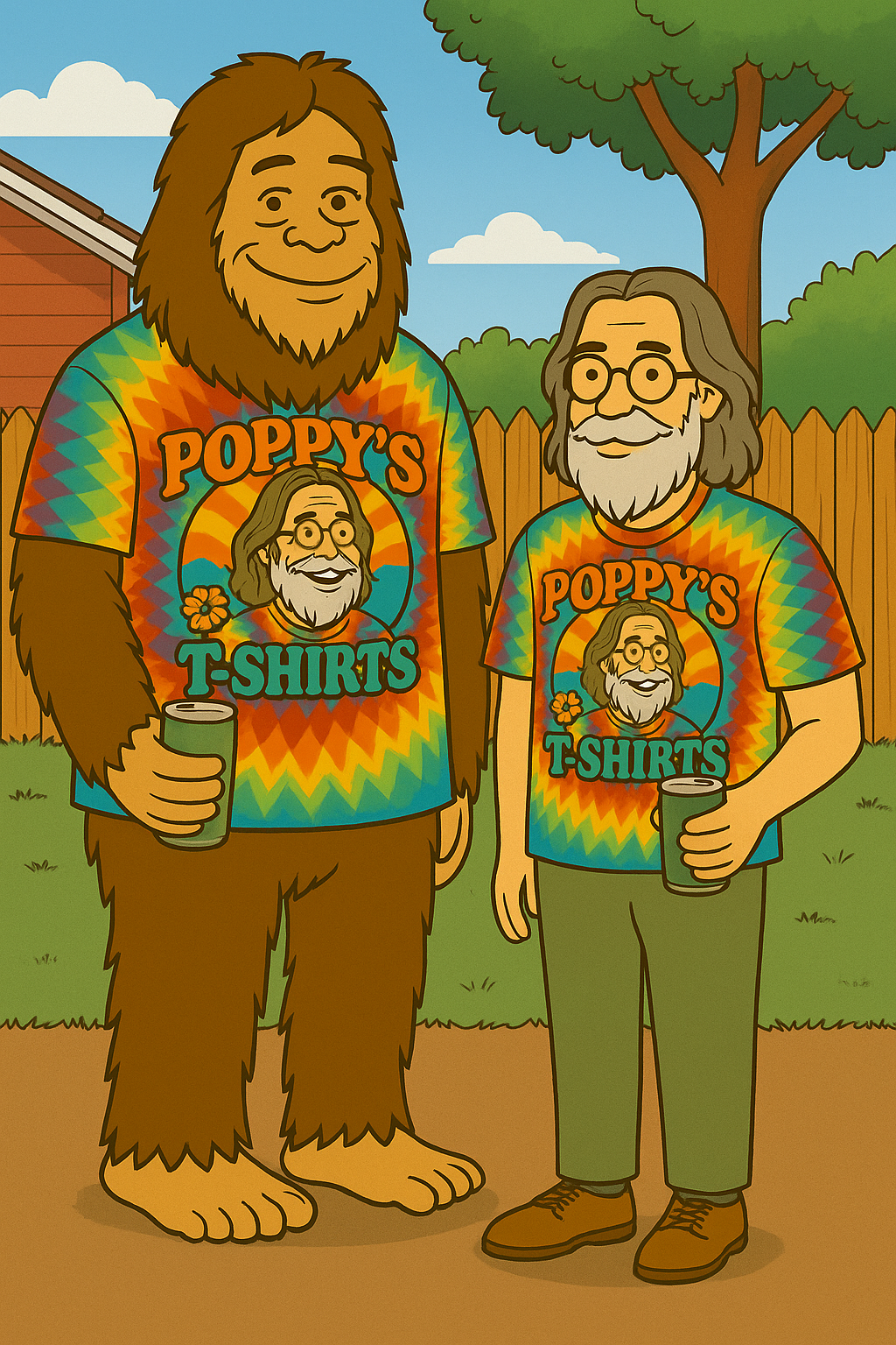 Poppy & Taco wear Poppy's T-Shirts