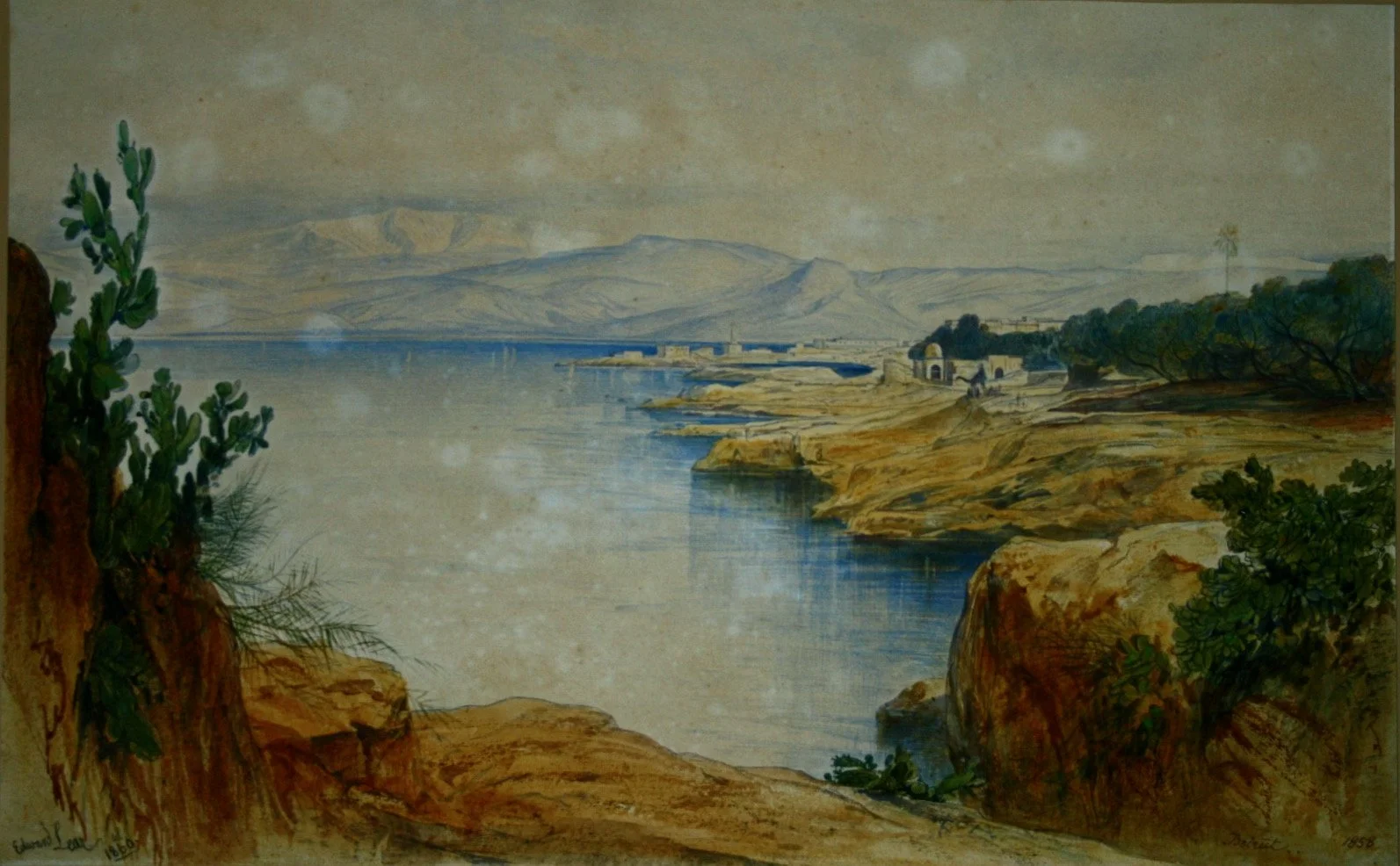 Edward Lear watercolour before conservation.jpeg