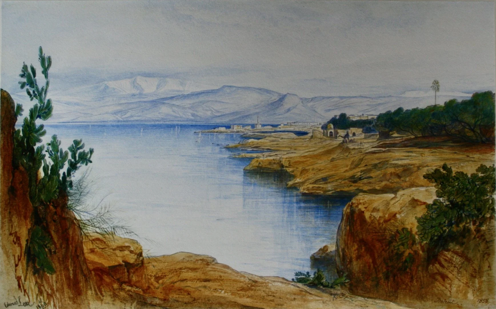Edward Lear watercolour after conservation.jpeg