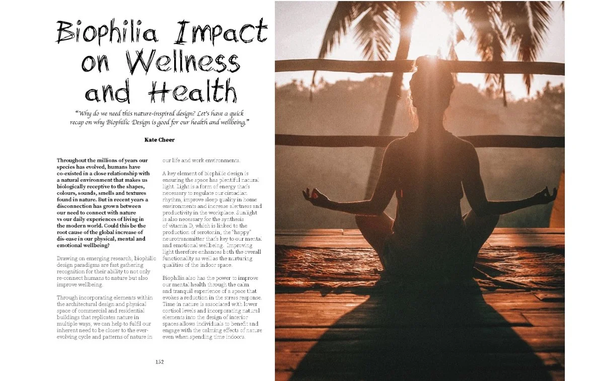 Biophilia Impact on Wellness and Health