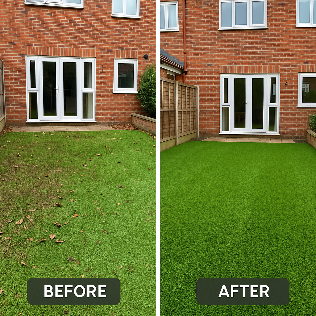 artificial-grass-maintenance-before-and-after