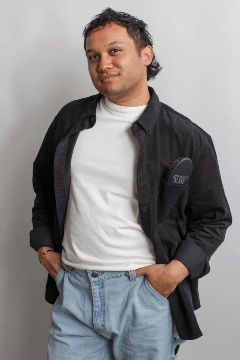 Hairstylist and founder of Refined Mane Chad Creasey.