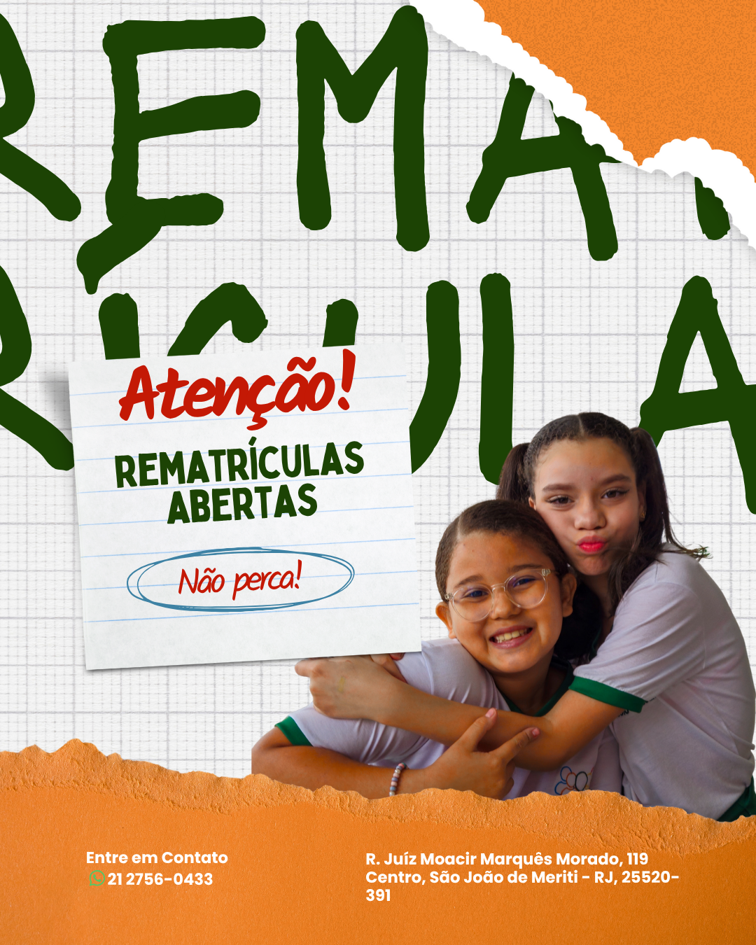 Rematrículas Abertas – Colégio Chosen