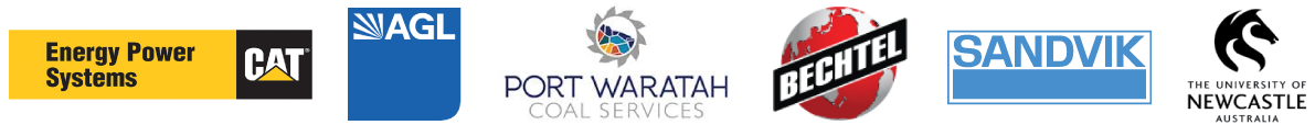 Our partners: CAT Energy Power Systems, AGL, Port Waratah Coal Services, Bechtel, and The University of Newcastle Australia.