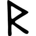 ᚱ Raidho Rune of the path, the journey, and right movement.