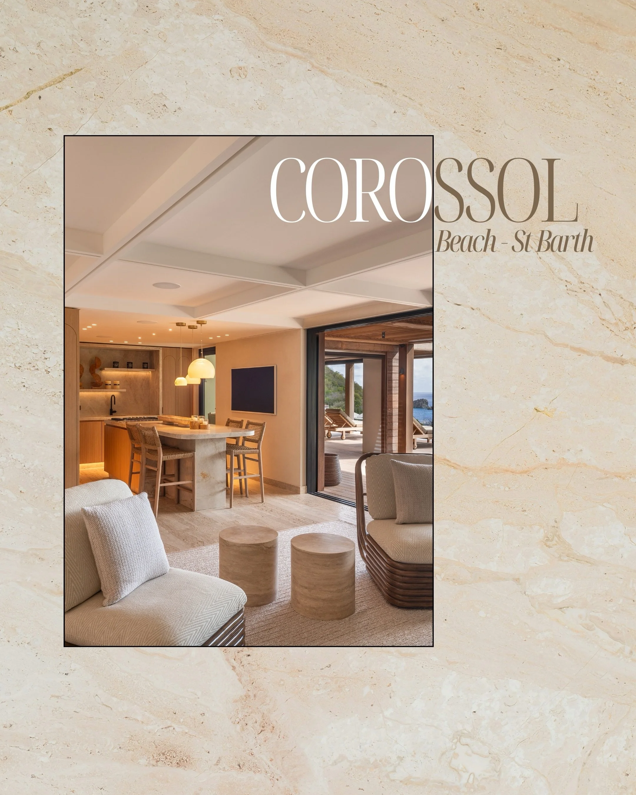 Corossol Beach
Fully renovated 320 m&sup2; villa in Saint-Barth&eacute;lemy, reworked in both its volumes and uses. The house, composed of four bedrooms, offers an elegant and functional living environment in direct harmony with its surroundings.

St