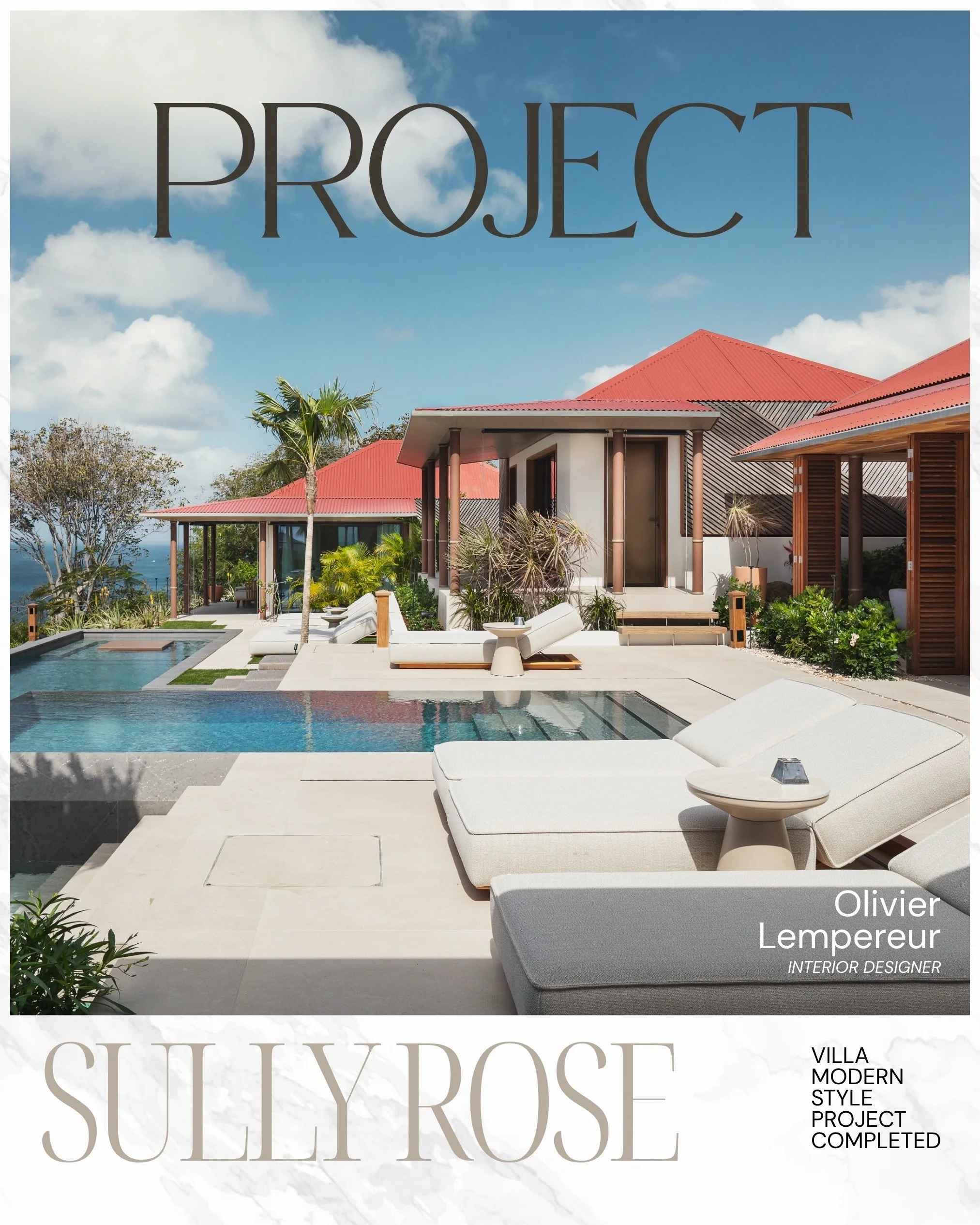 Sully Rose - St Barths
Recently completed villa in Saint-Barth&eacute;lemy, offering open living spaces and a layout oriented toward the surrounding landscape. The project combines comfort and functionality through a clear organisation of volumes and