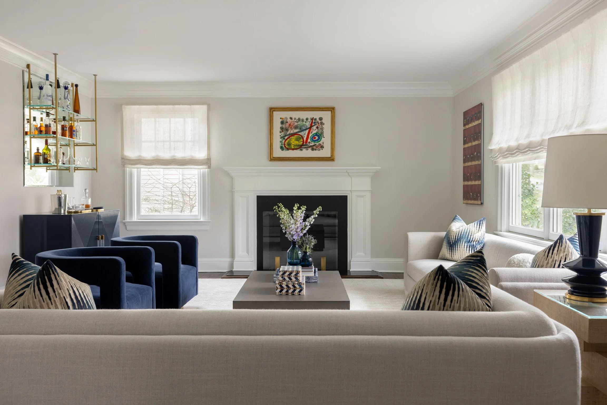 Custom-designed living space by Shron Design