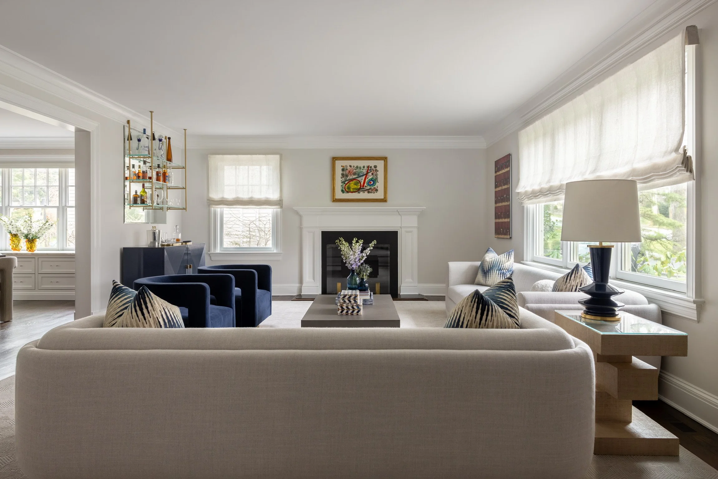 Custom-designed living space by Shron Design