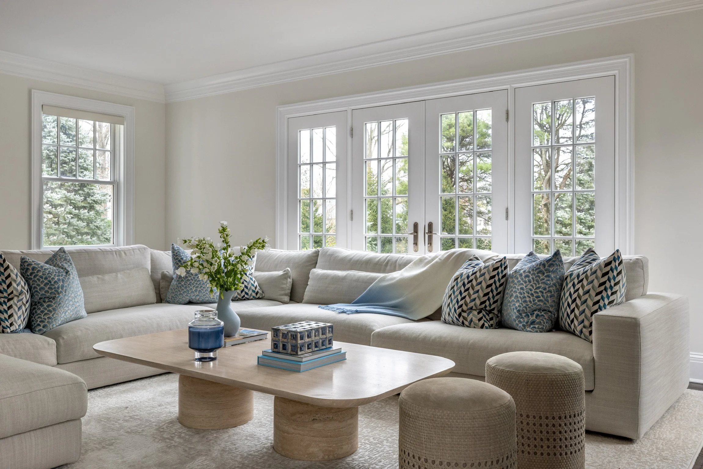 Custom-designed living space by Shron Design