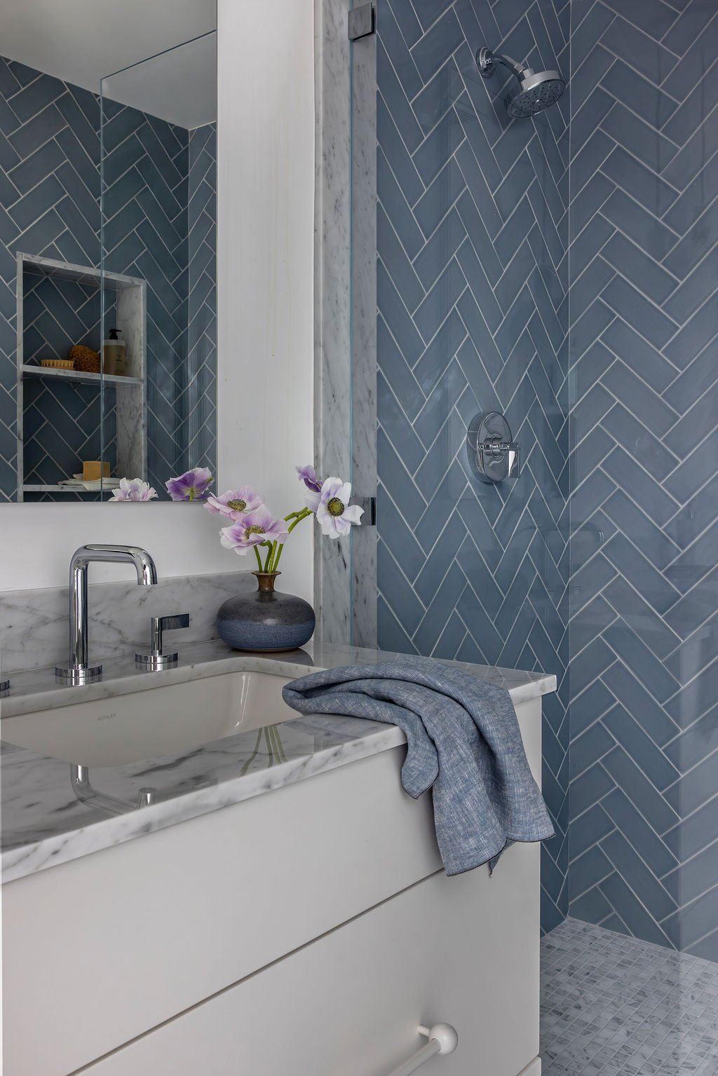 Custom-designed living space by Shron Design