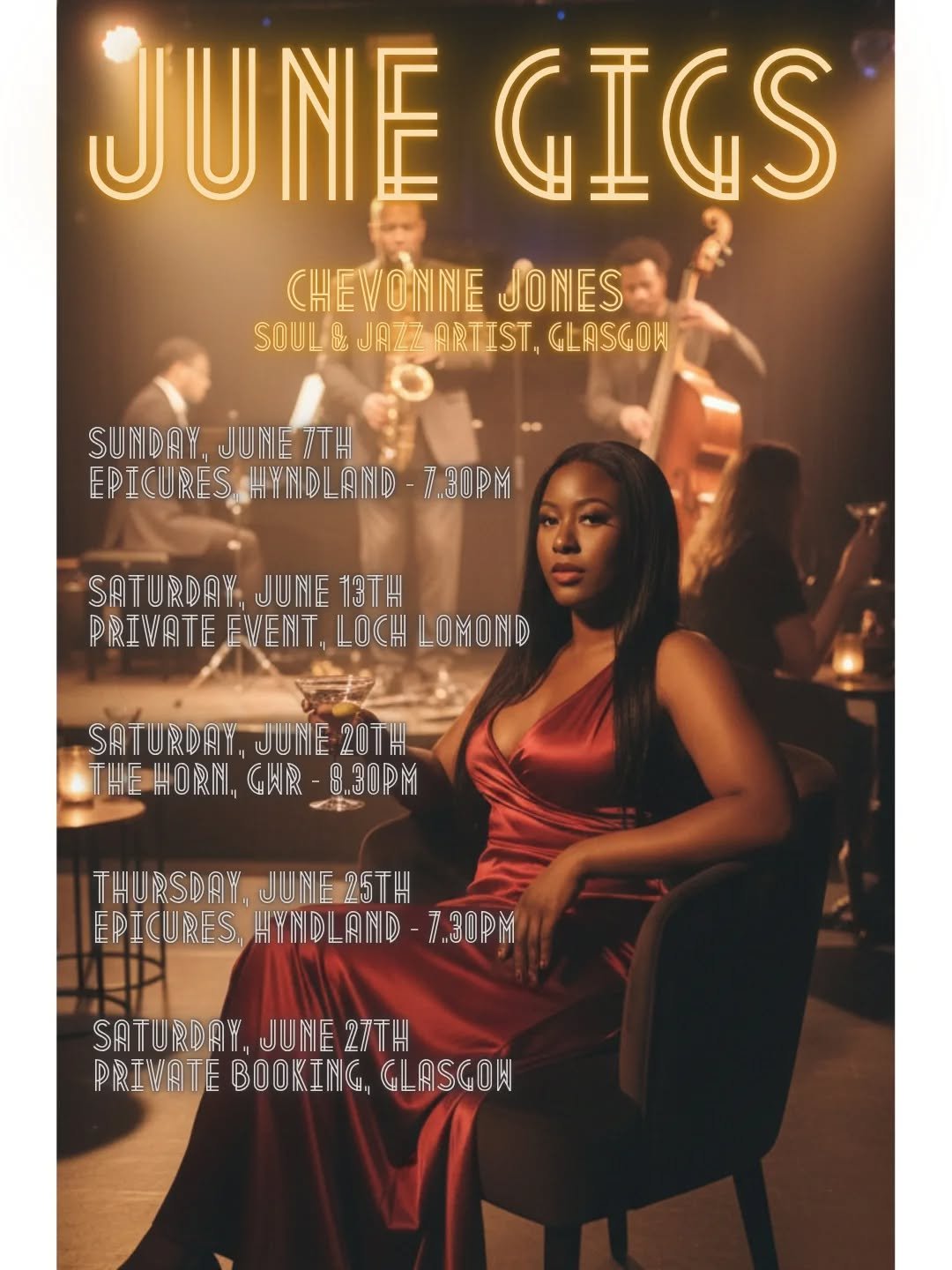 ​June line-up is locked. 🥂✨

​The temperature is rising and the schedule is set. This month, I&rsquo;m bringing those deep, vintage rhythm and soul frequencies back to some of my favorite rooms in the city. If you&rsquo;re looking for a luxurious ni